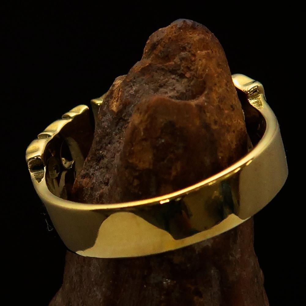 Excellent Crafted Men's one Word Revenge Ring - solid Brass-4